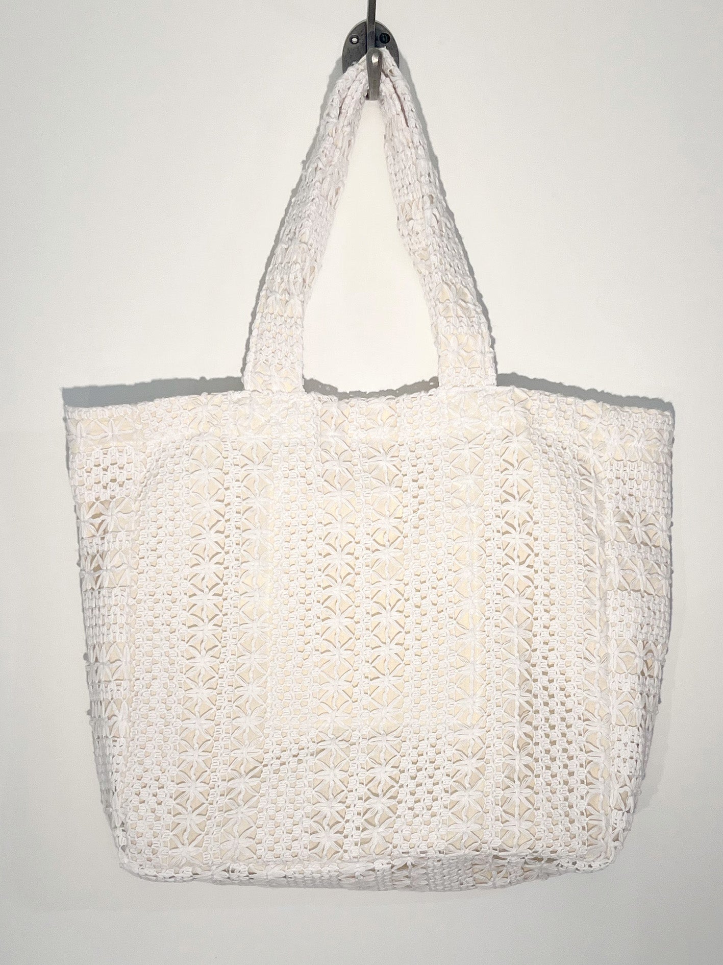 Handmade Lace Cotton Tote Bag