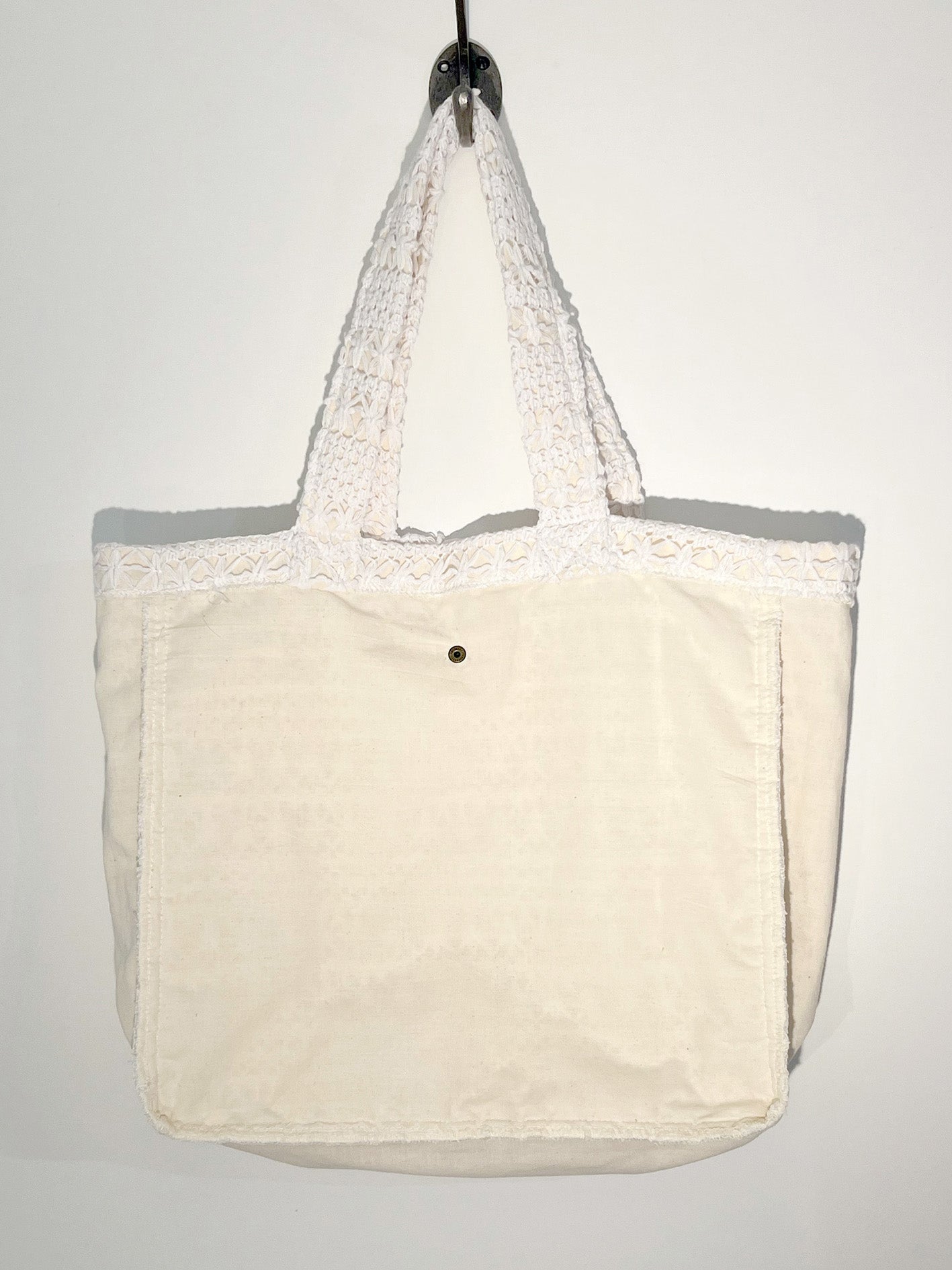 Handmade Lace Cotton Tote Bag