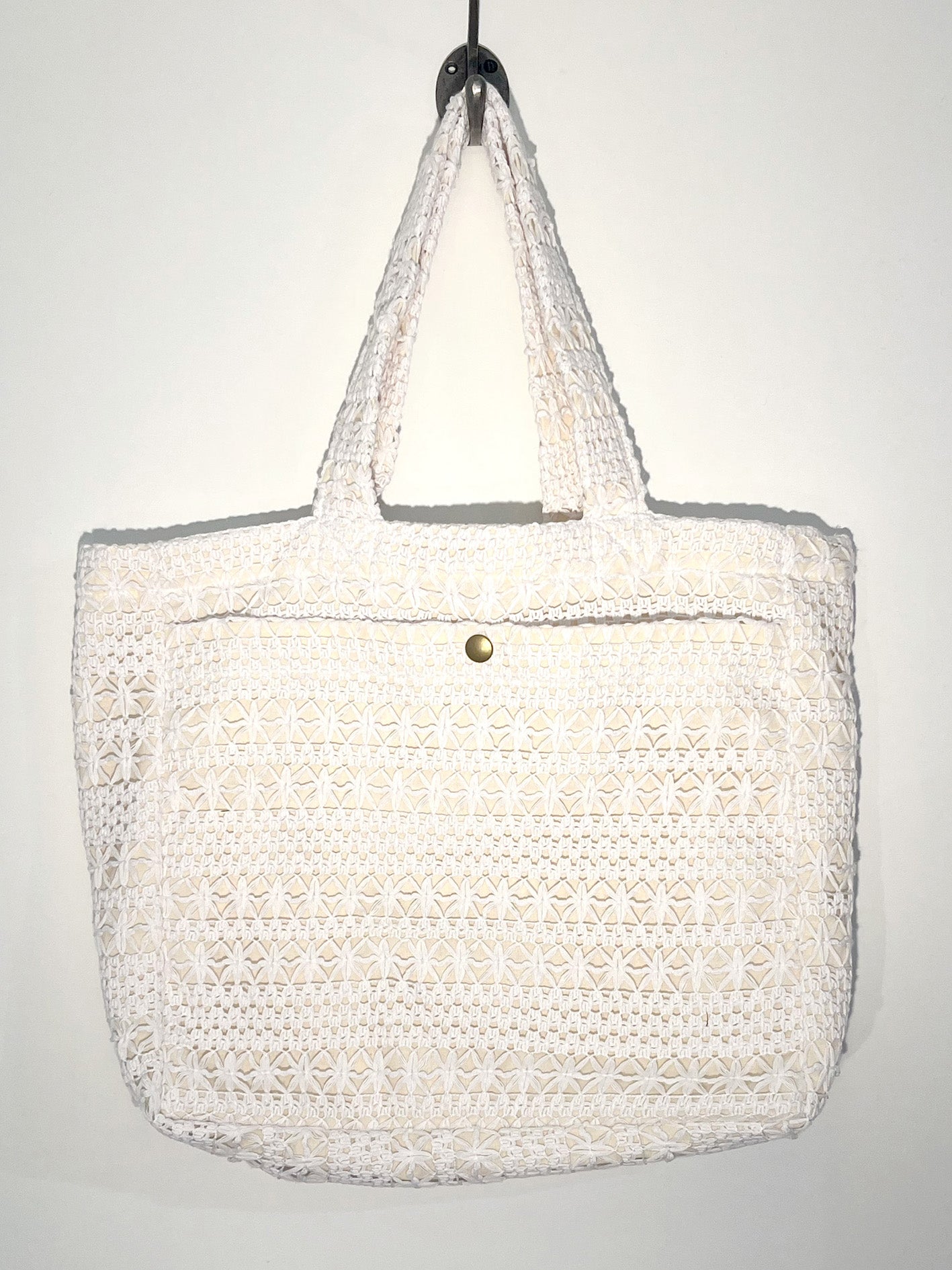 Handmade Lace Cotton Tote Bag